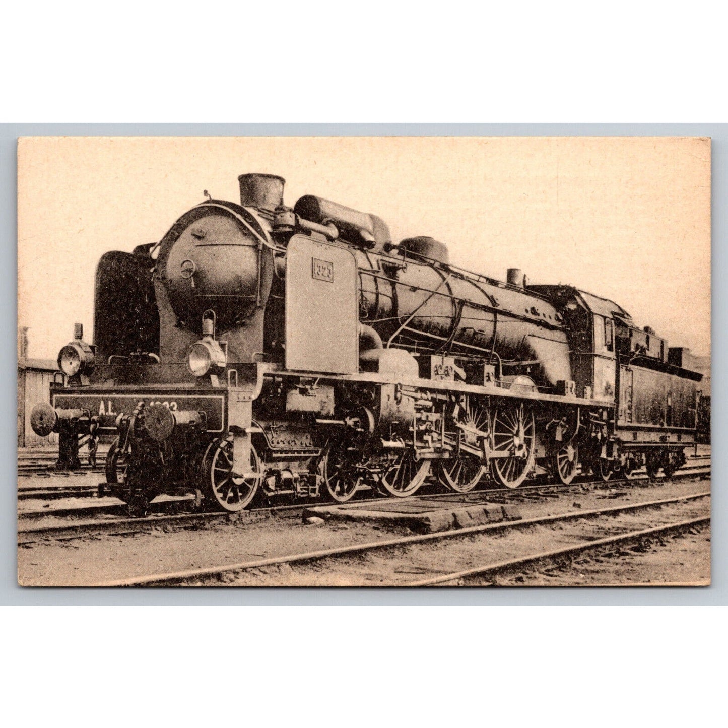 French Railroad RPPC* Postcard Machine 1323 Series 1311-70 c1920 H.M.P.