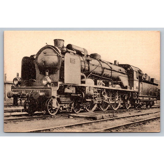 French Railroad RPPC* Postcard Machine 1323 Series 1311-70 c1920 H.M.P.
