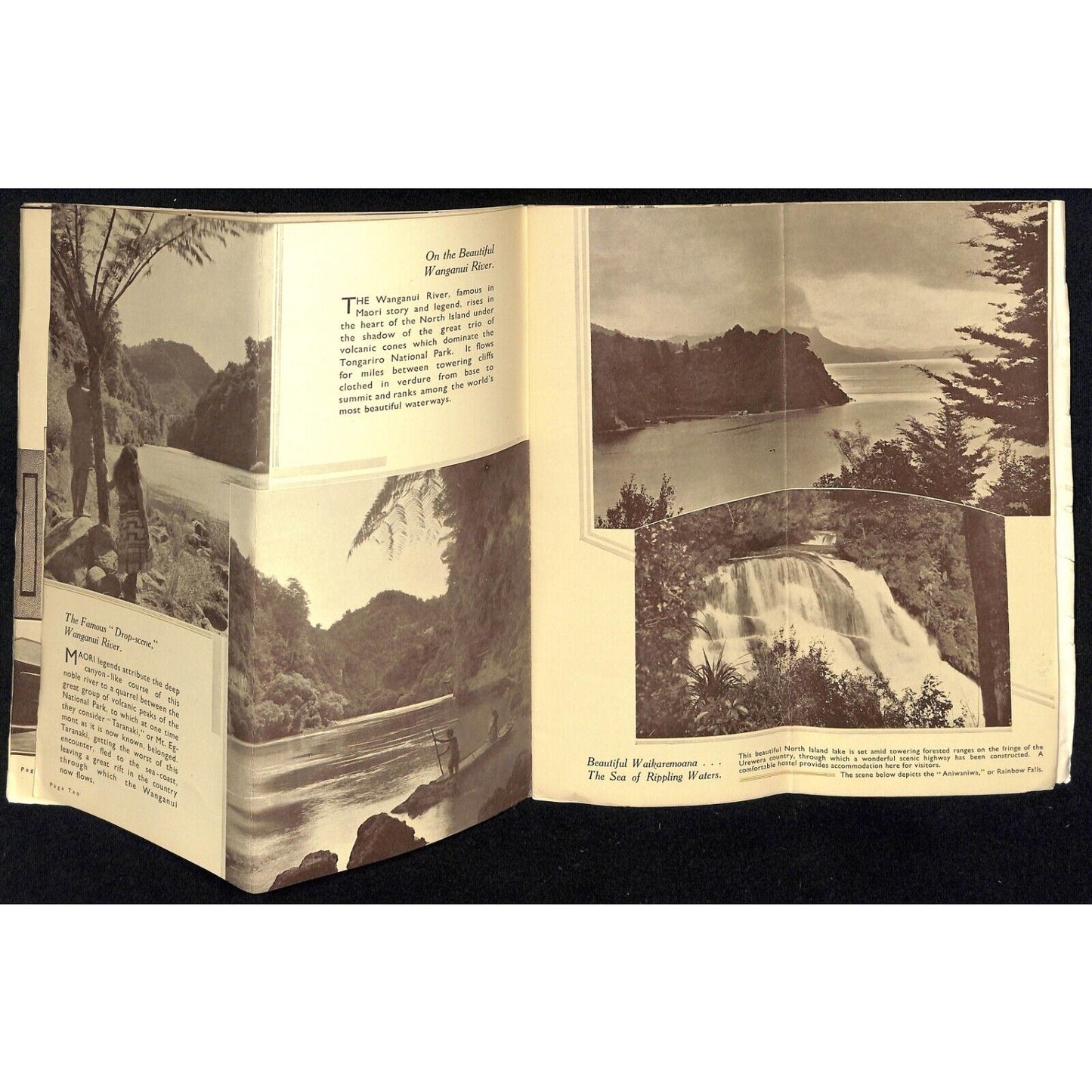 New Zealand "Scenic Playground of the Pacific" Pictorial Travel Guide 32pp c1933