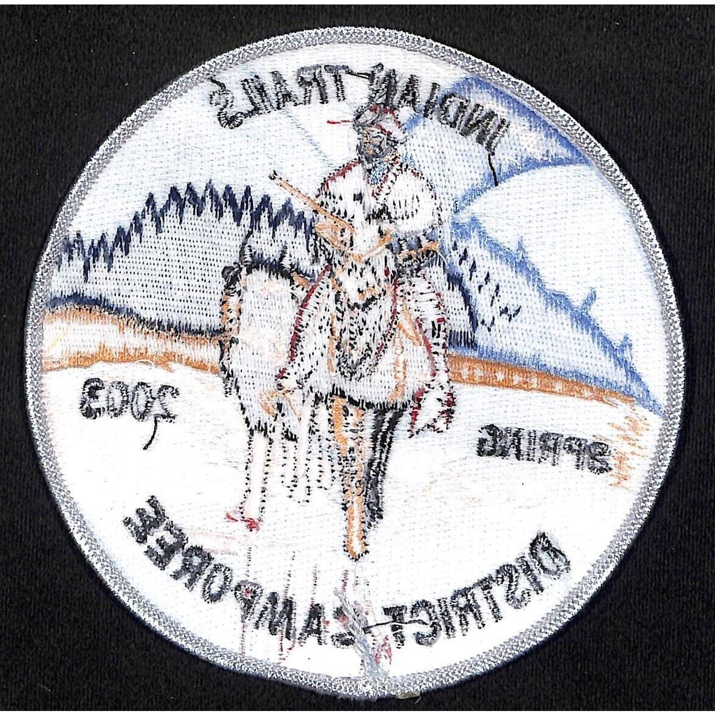 Boy Scouts BSA 2003 Large 5 1/4" Indian Trails Spring Camporee Patch Scarce