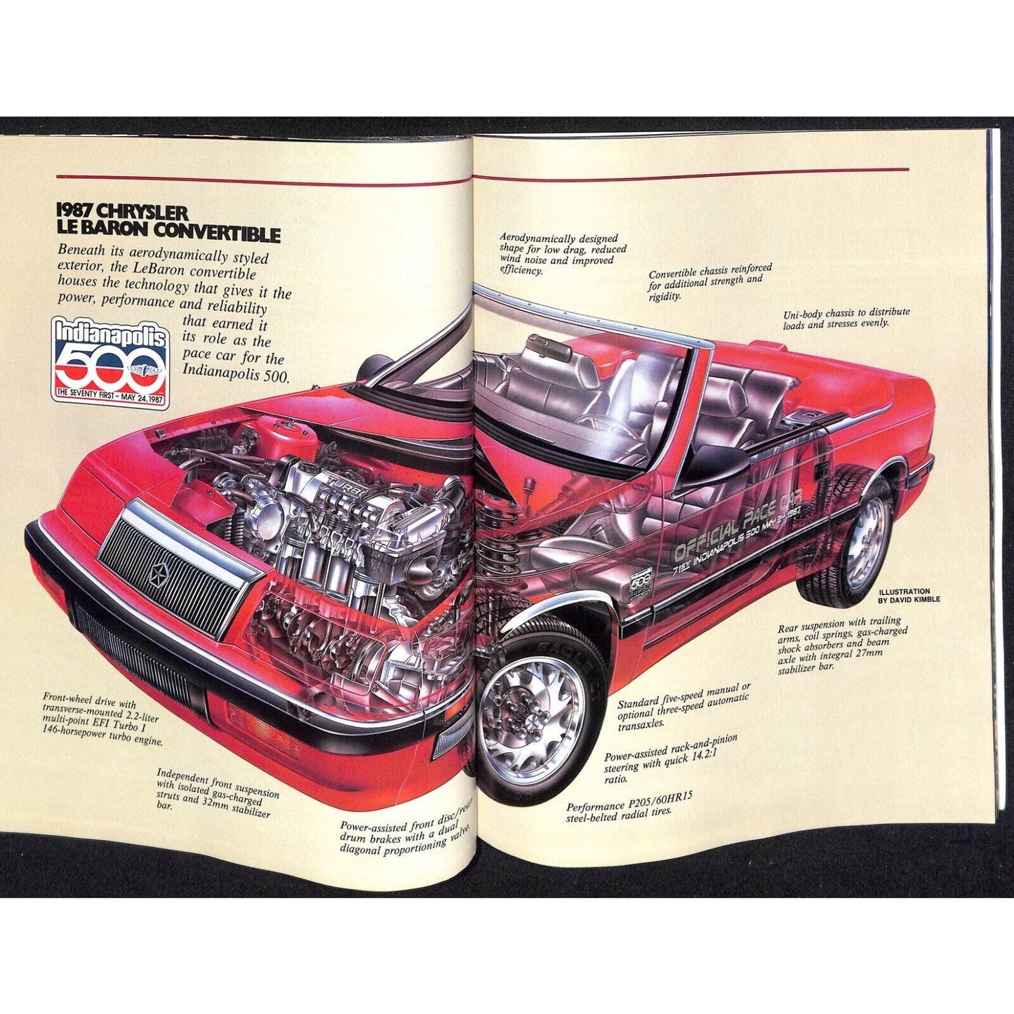 1987 Indianapolis 500 Program Racing VGC 175pp 1lb 3oz