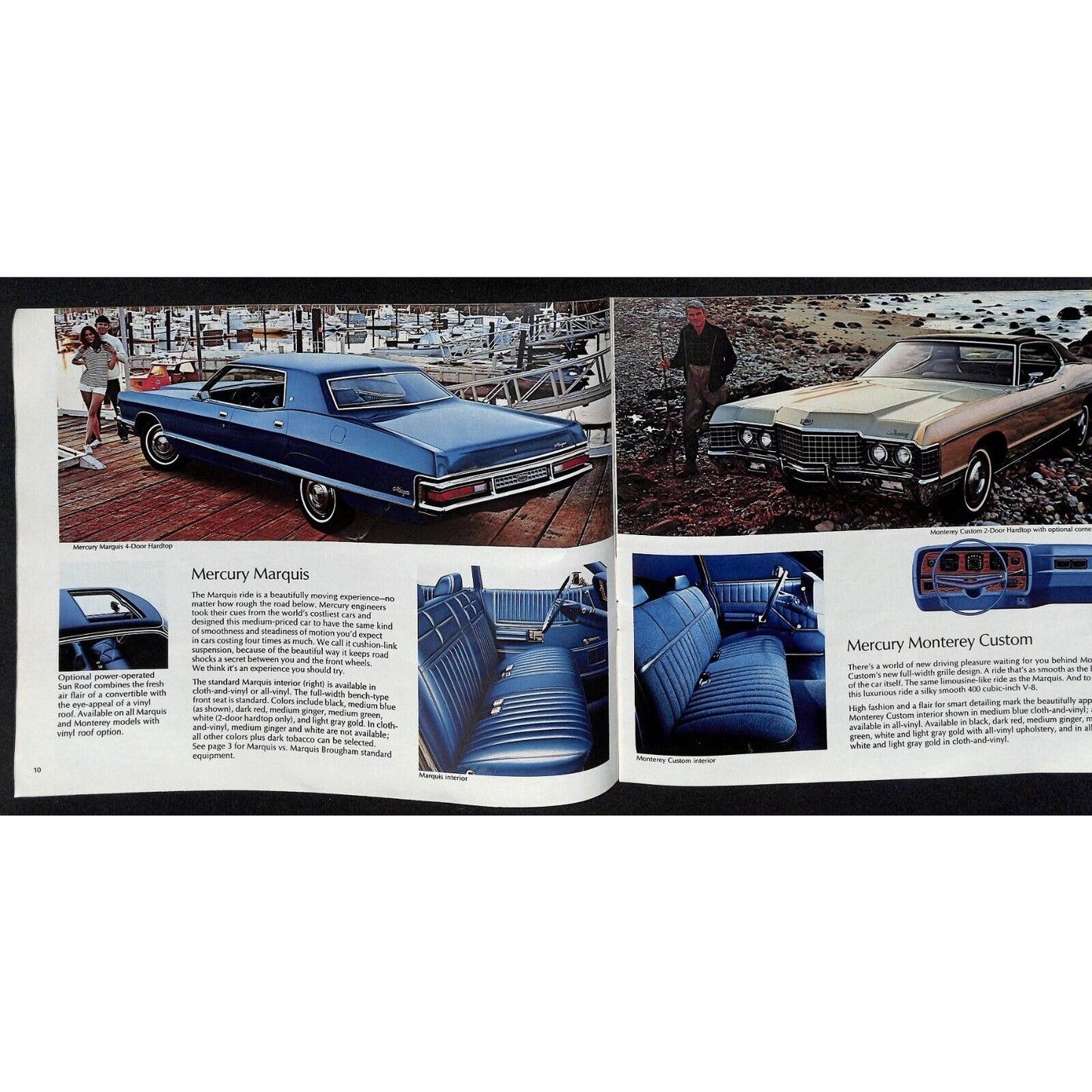 1972 Lincoln Mercury Sales Brochure - Downtown Nashua, NH 31pp