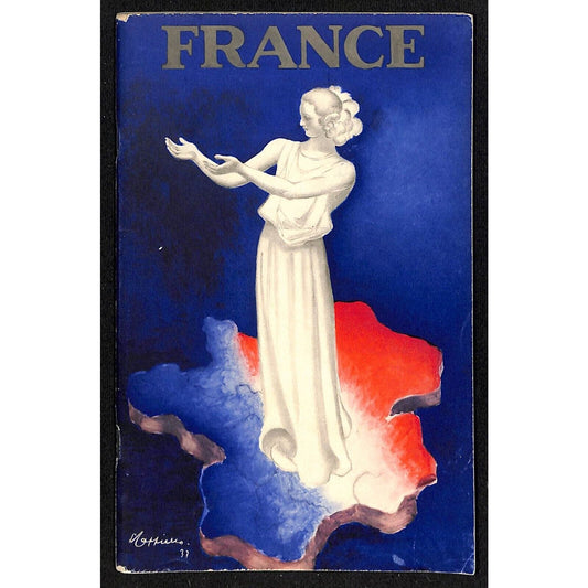 c1938 France Travel Brochure 31pp w/ Leonetto Cappiello Marianne Cover Art