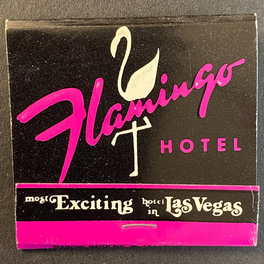 Flamingo Hotel Las Vegas Ella Fitzgerald c1970's Full Matchbook Scarce