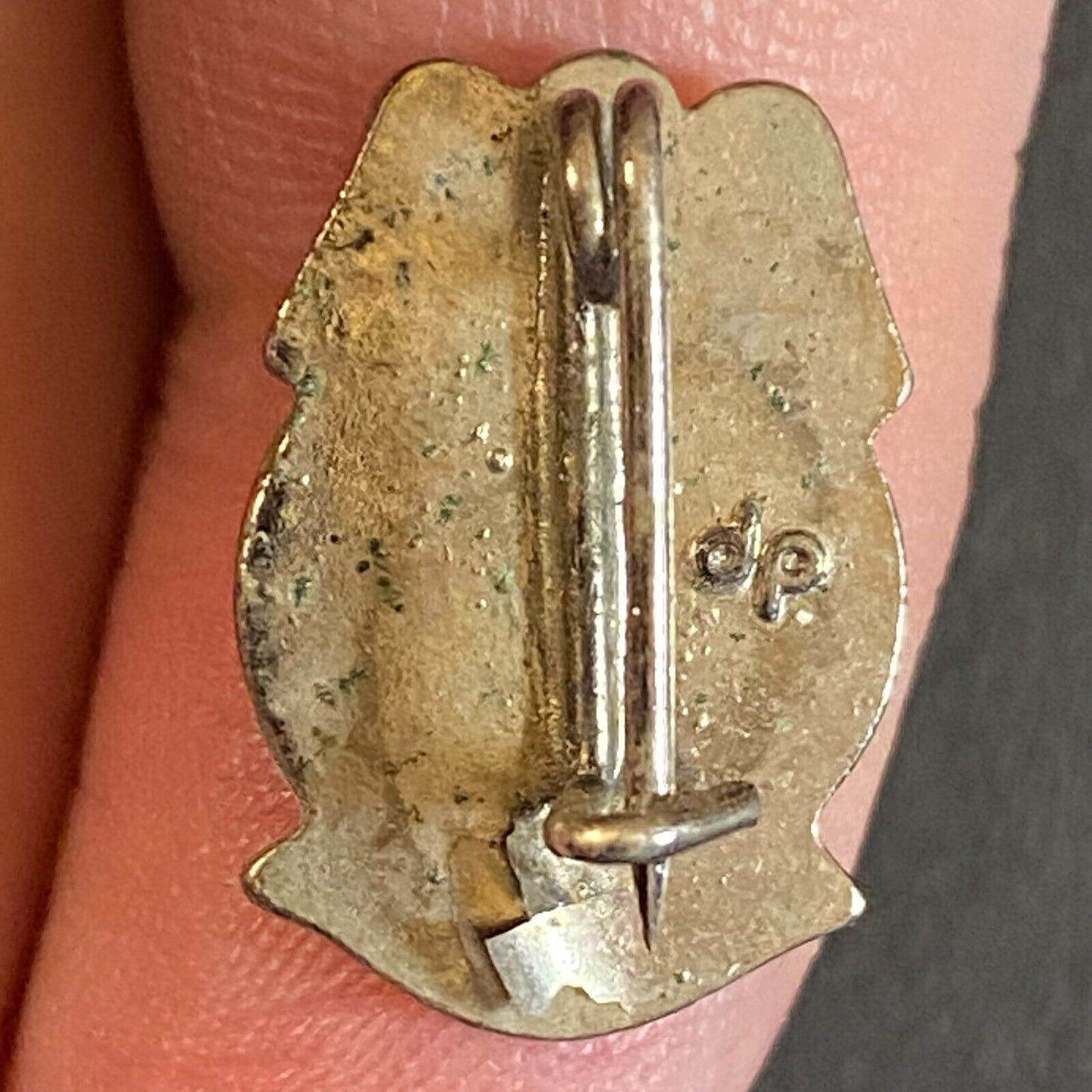 AAA Patrol Service Lieutenant Enameled Award Lapel Pin c1950's 18mm