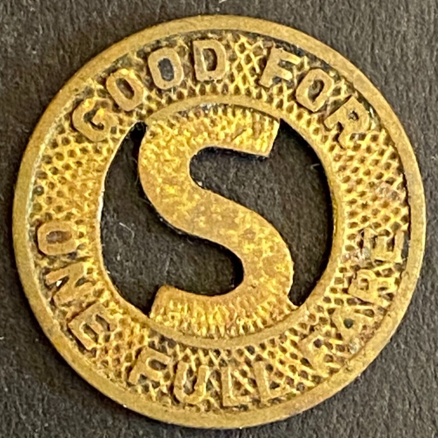 San Diego Elec. RY. Co. G/F One Full Fare Transit Token 16mm