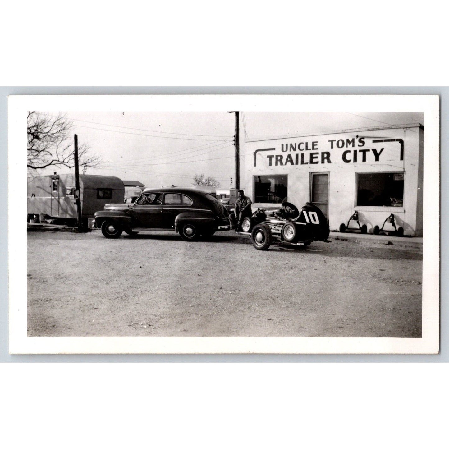 10 Race Car Photos c1948-52 Car # 10 Driver? Uncle Tom's Trailer City