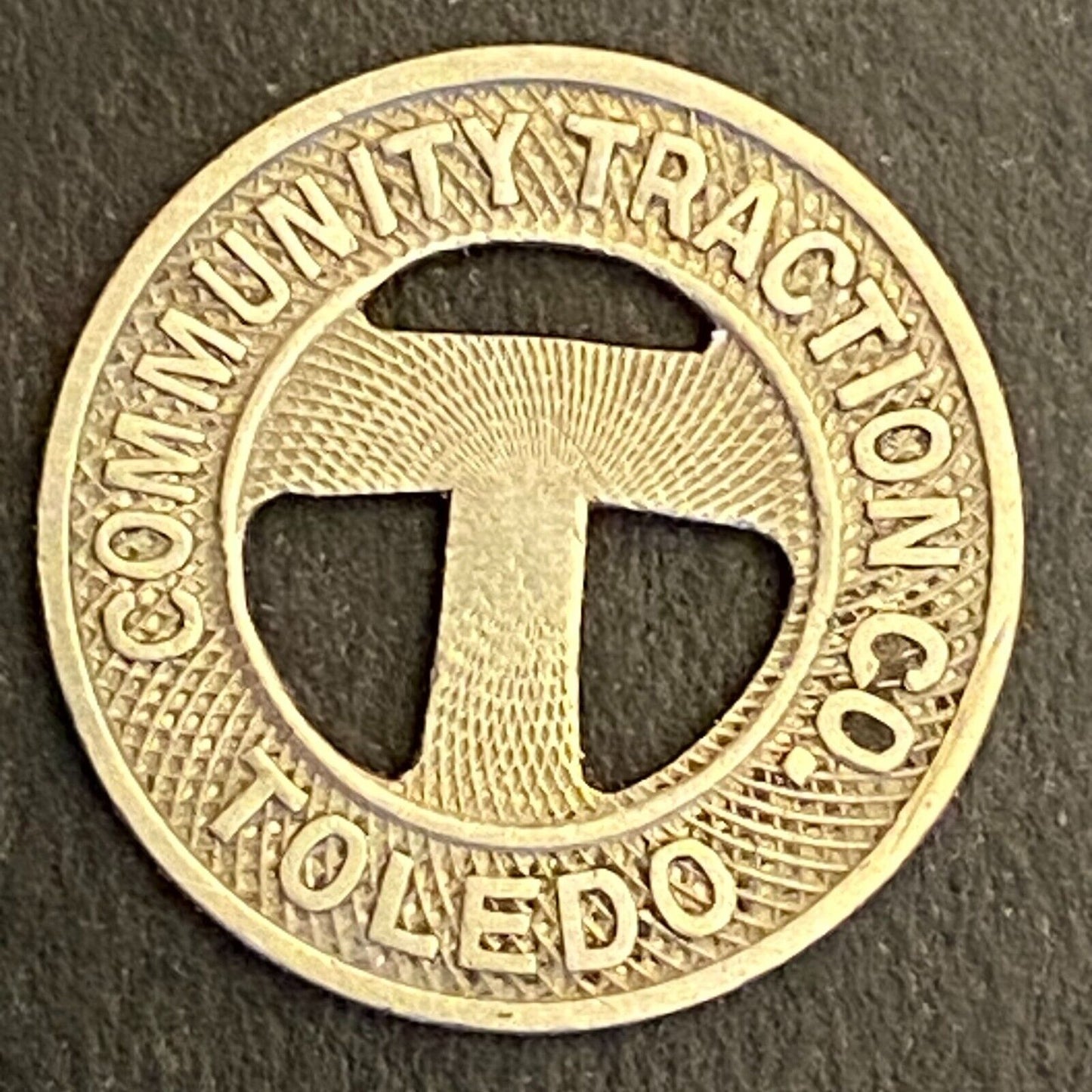 Community Traction Co Toledo One Fare Transit Token 16mm (#4)