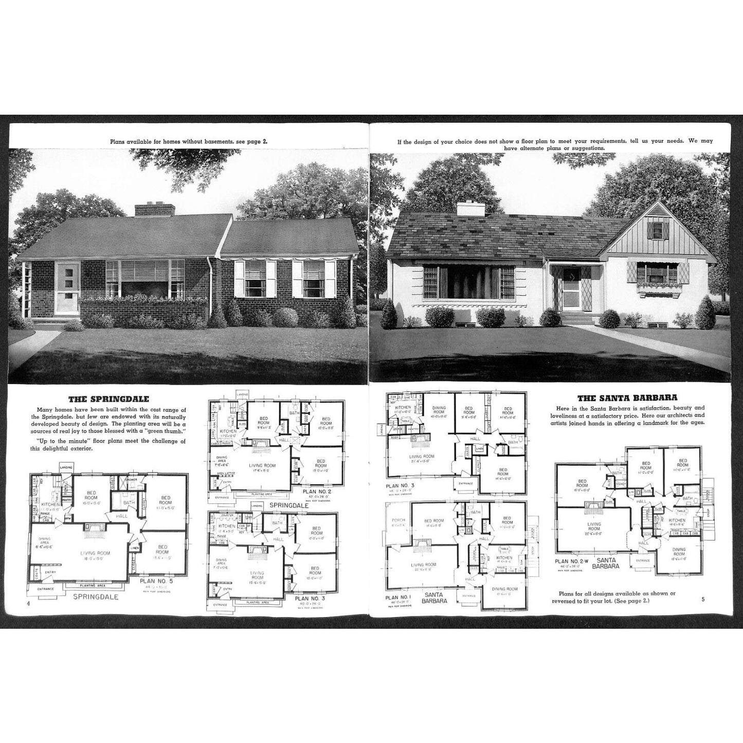 "Homes of Today and Tomorrow" Standard Homes Co. Plans Wash., DC 1955 30pp