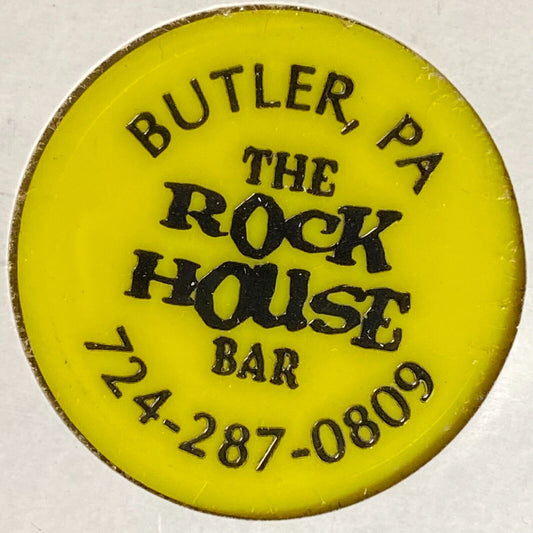 Butler, PA "The Rock House Bar" Plastic Token G/F Bottle Beer (#2)