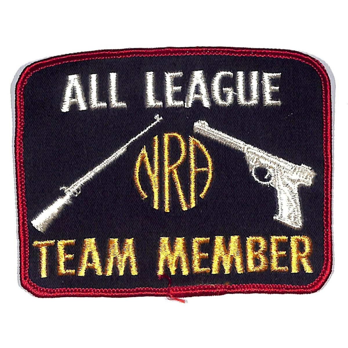 NRA All League Team Member Vintage Emb. Patch 4 1/4" c1960's-70s - NOS VGC