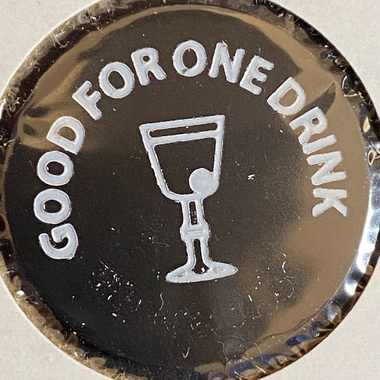 Meadville, PA VFW Post 2006 c1980's Plastic Token "G/F One Drink" "Liquor $2"