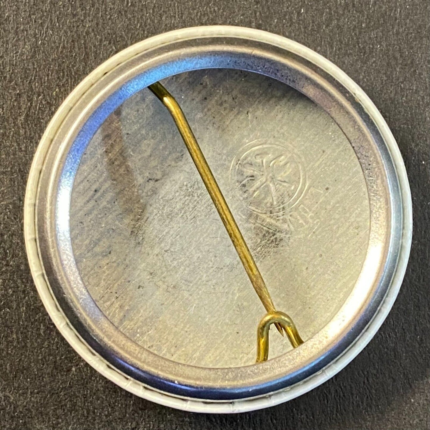 "Support The U.S. Olympic Team" Flag Patriotic Steel Pinback 1 1/8" c1960's VGC
