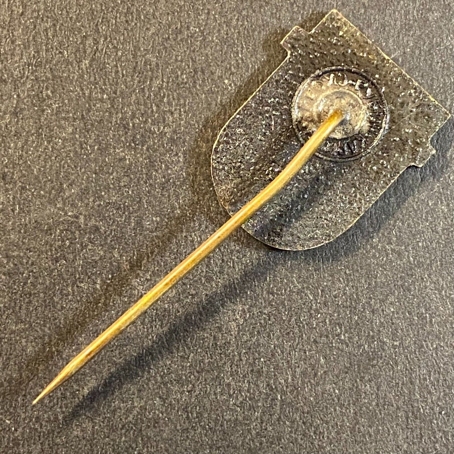 Kuprom, Skopje N. Macedonia Vintage Enameled Lapel Stick Hat Pin