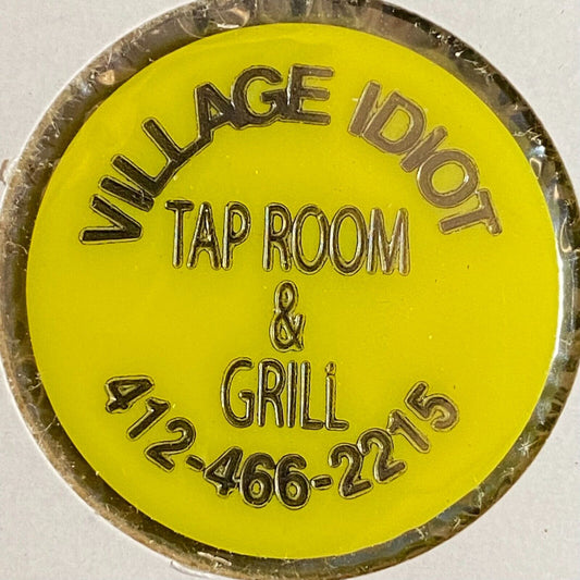 McKeesport, PA Village Idiot Tap Room & Grill Plastic Token G/F Beer