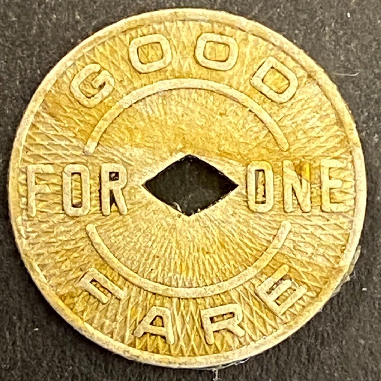Portland Traction Co G/F One Fare Transit Token 16mm (#4)