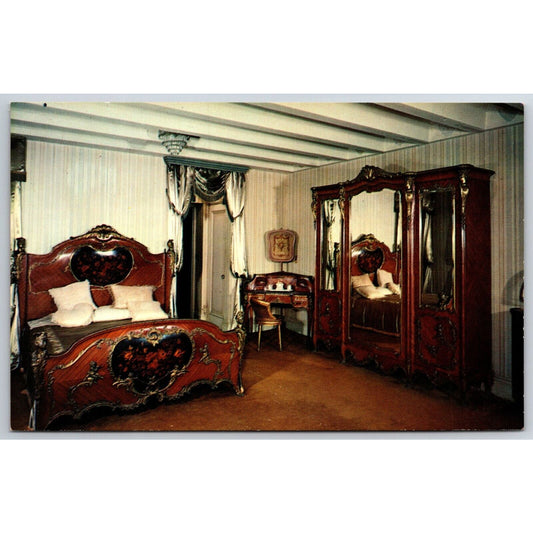 Mable Ringling Residence Louis XV Style Bedroom Sarasota Postcard VGC NP c1960