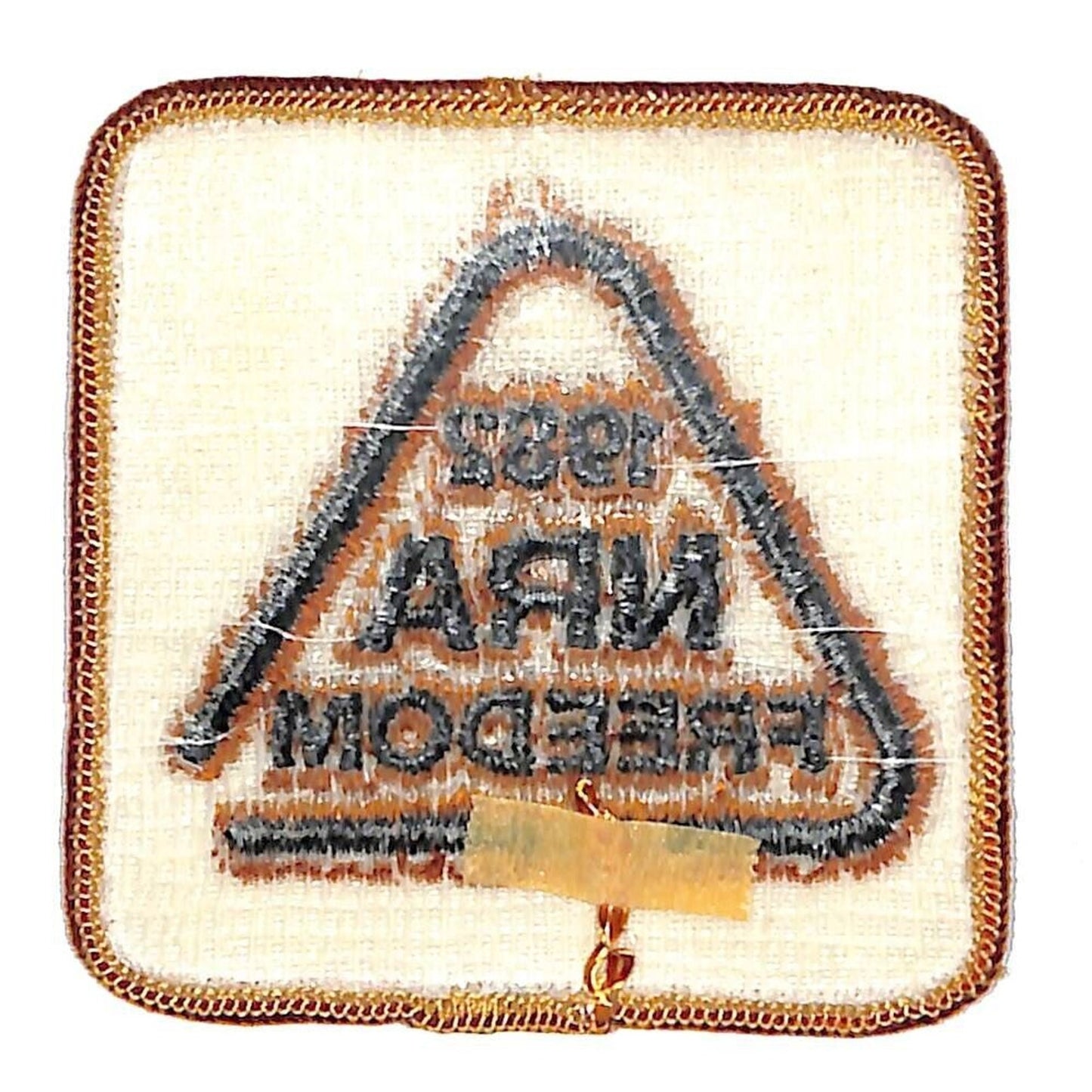 1982 NRA Freedom Embr. Patch 2 3/4" x 2 3/4" NOS VGC