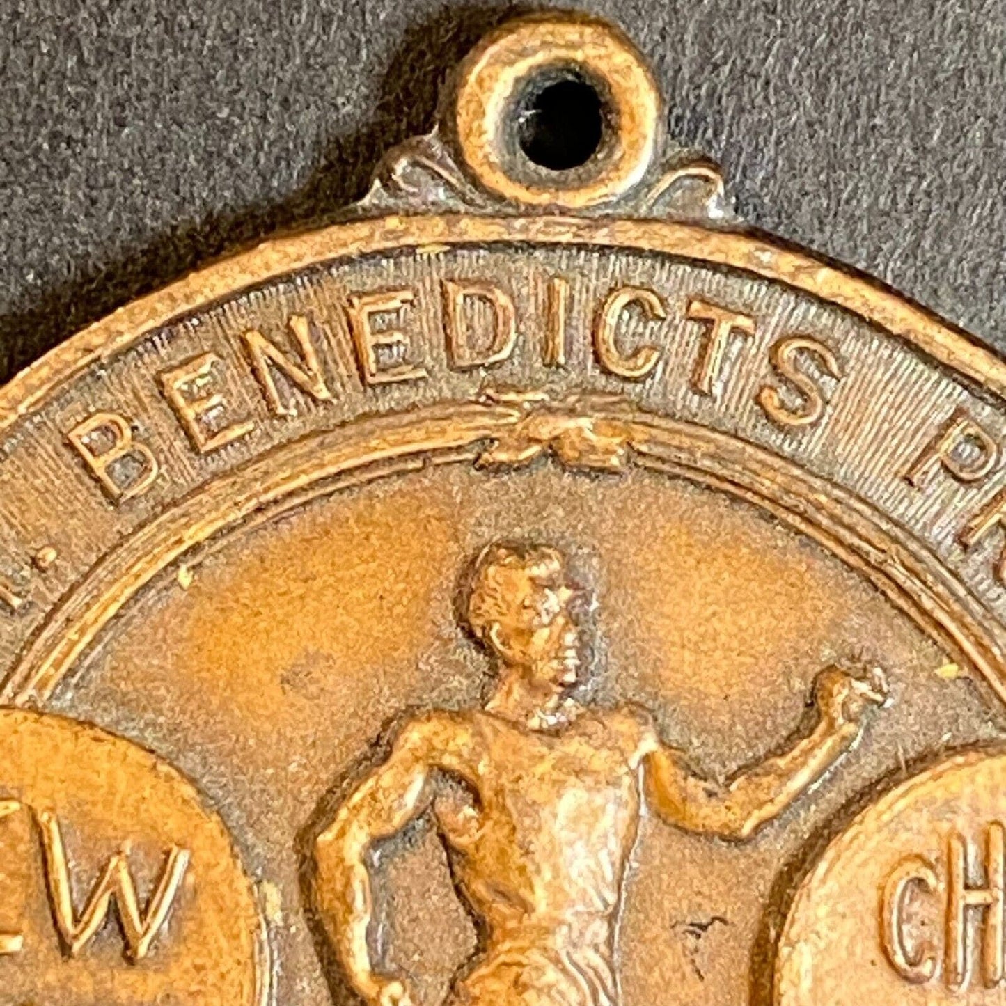 1928 St. Benedicts Prep. NJ Championship Interscholastic Medal Shot Put 34mm 18g