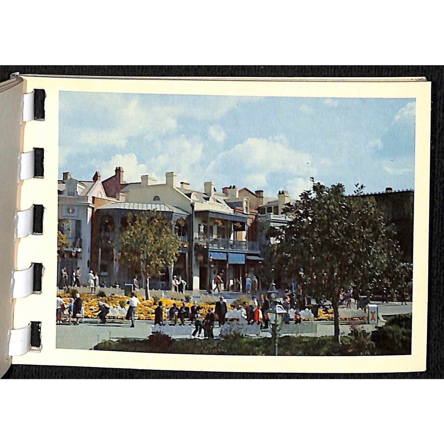 Disneyland Hi-Lites c1960's 12 Image Spiral Bound Card Stock Souvenir Booklet