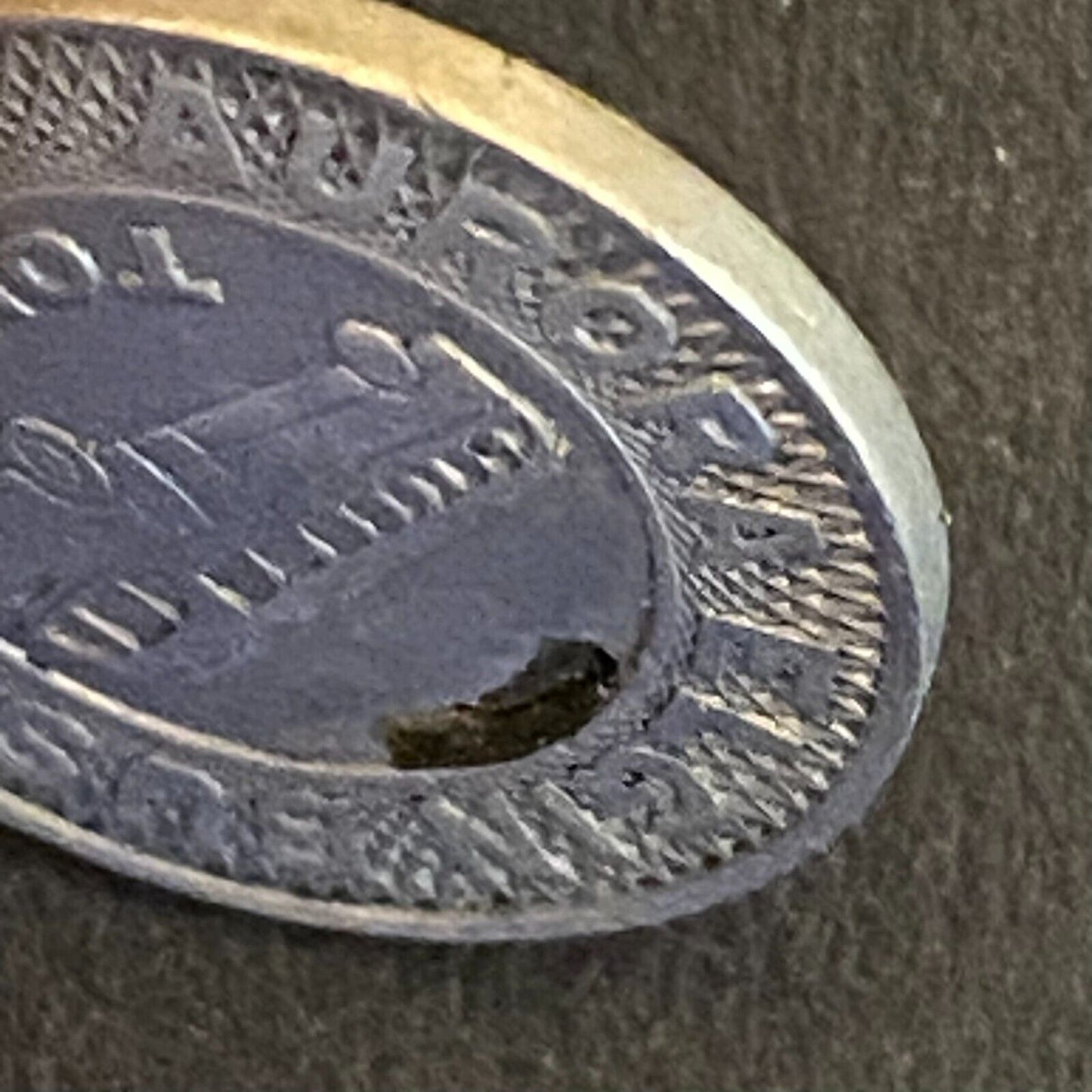 Aurora Elgin Bus Line Transit Token c1955 16mm (#1)