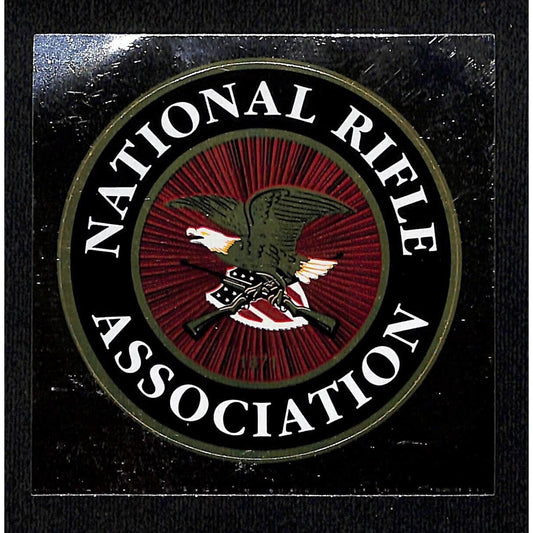 National Rifle Association NRA Mylar Eagle / Flag Shield 2 3/4" Sticker c2001 ?*