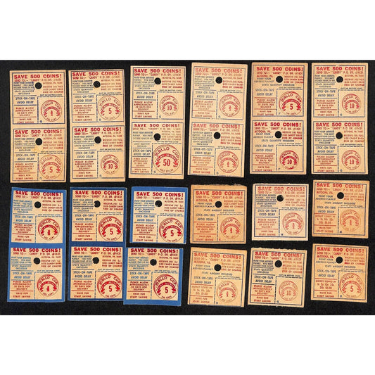 16 Mallo Cup Free Candy Play Money Mail In Single & Double Coupons c1964 (#10)