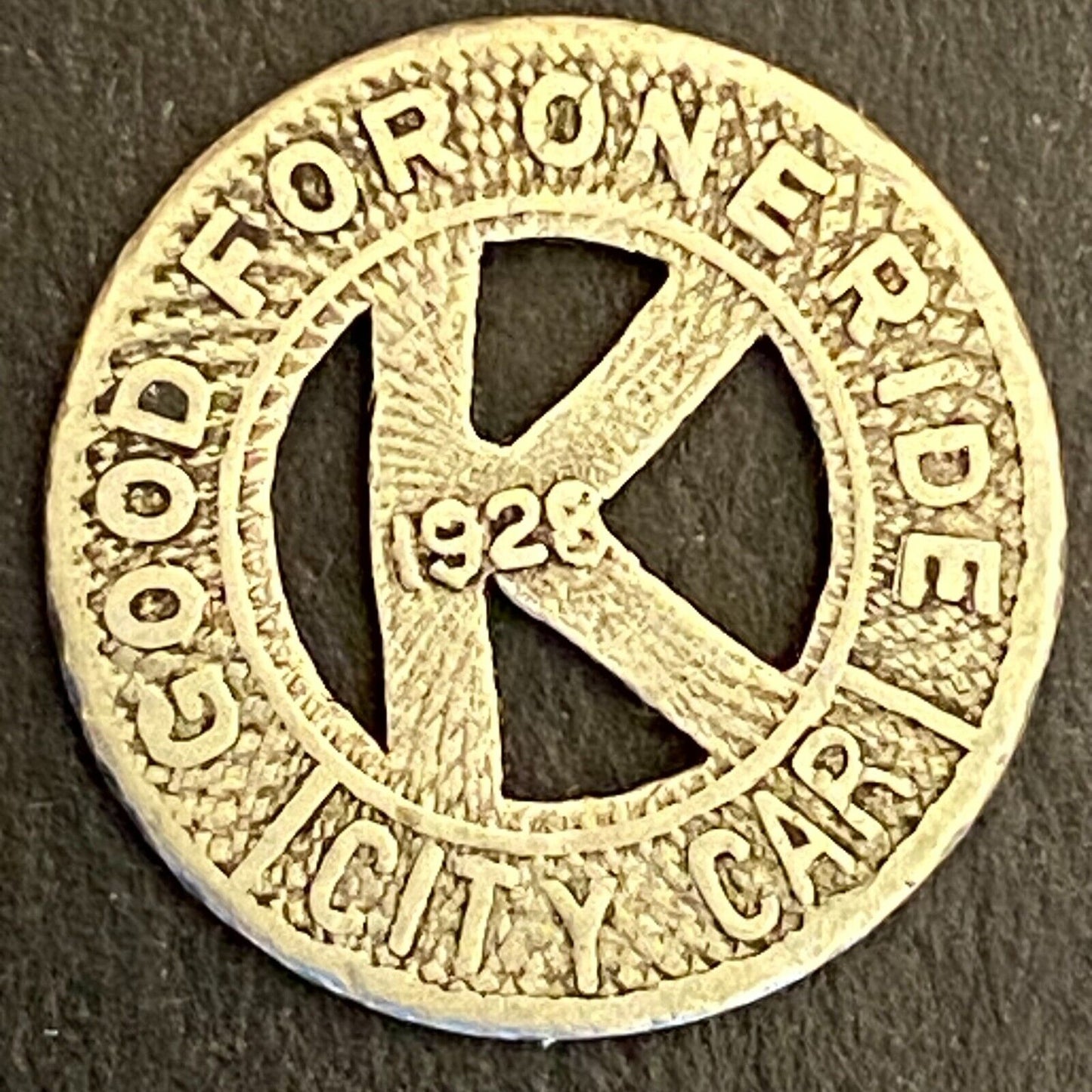 KY Traction & Terminal Co. G/F One Ride City Car 16mm 1928 Scarce