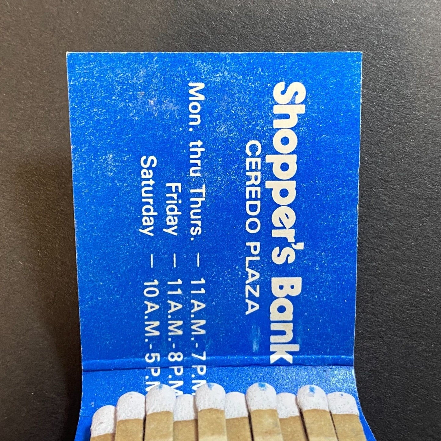 First Bank Ceredo FBC Platypus? Near Full (-1) Matchbook c1974-80's VGC