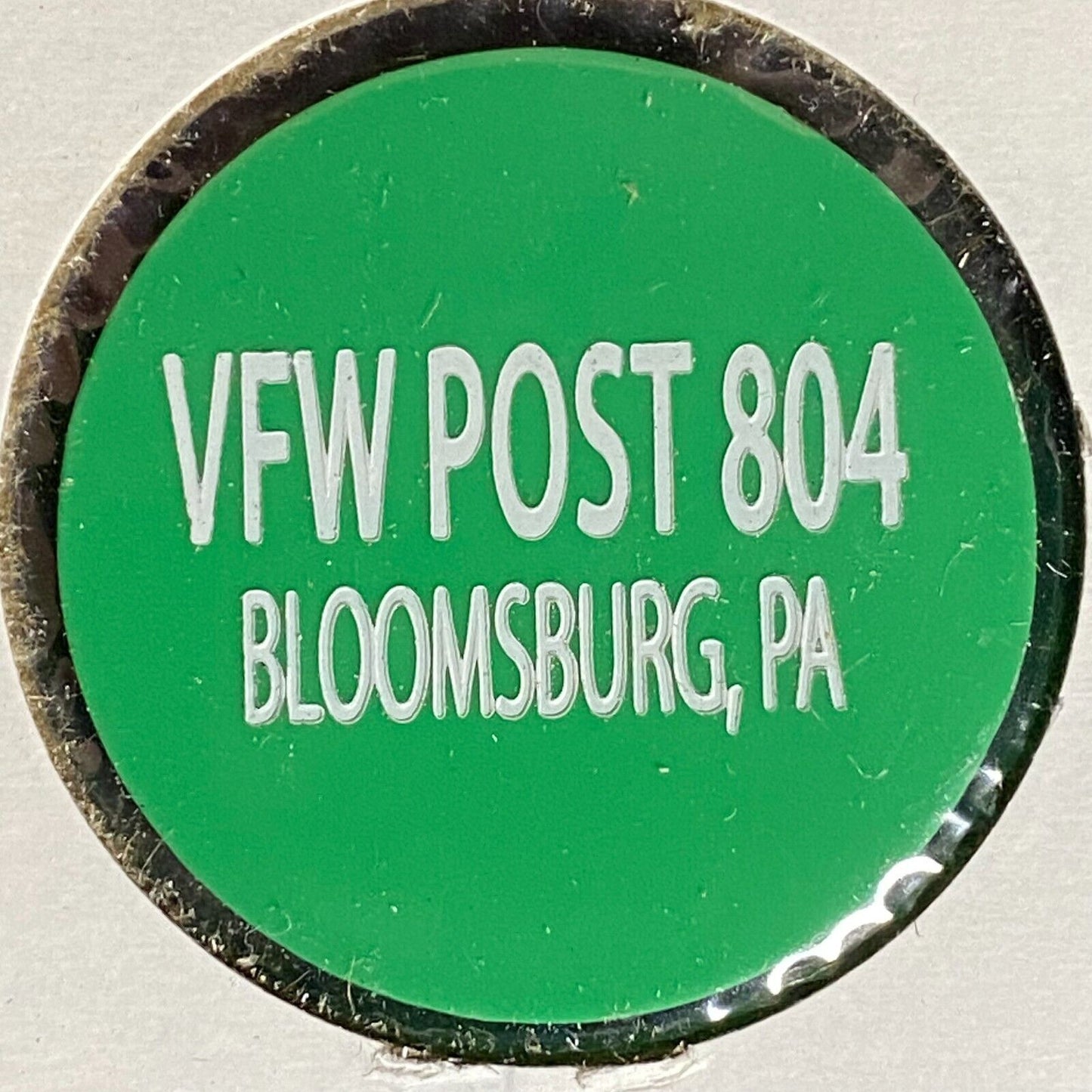 Bloomsburg, PA V.F.W. Post 804 Plastic Drink Token G/F Beer