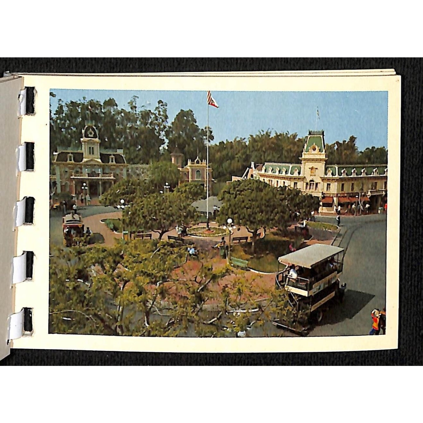 Disneyland Hi-Lites c1960's 12 Image Spiral Bound Card Stock Souvenir Booklet