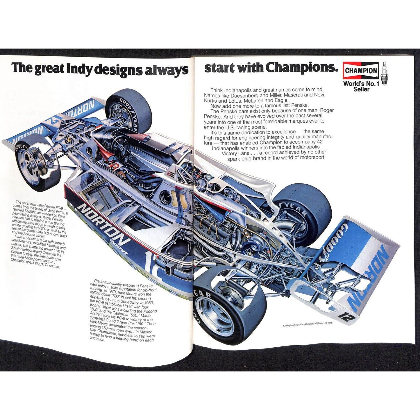 1981 Hungness Indianapolis 500 Yearbook VGC 216pp 1lb 5oz