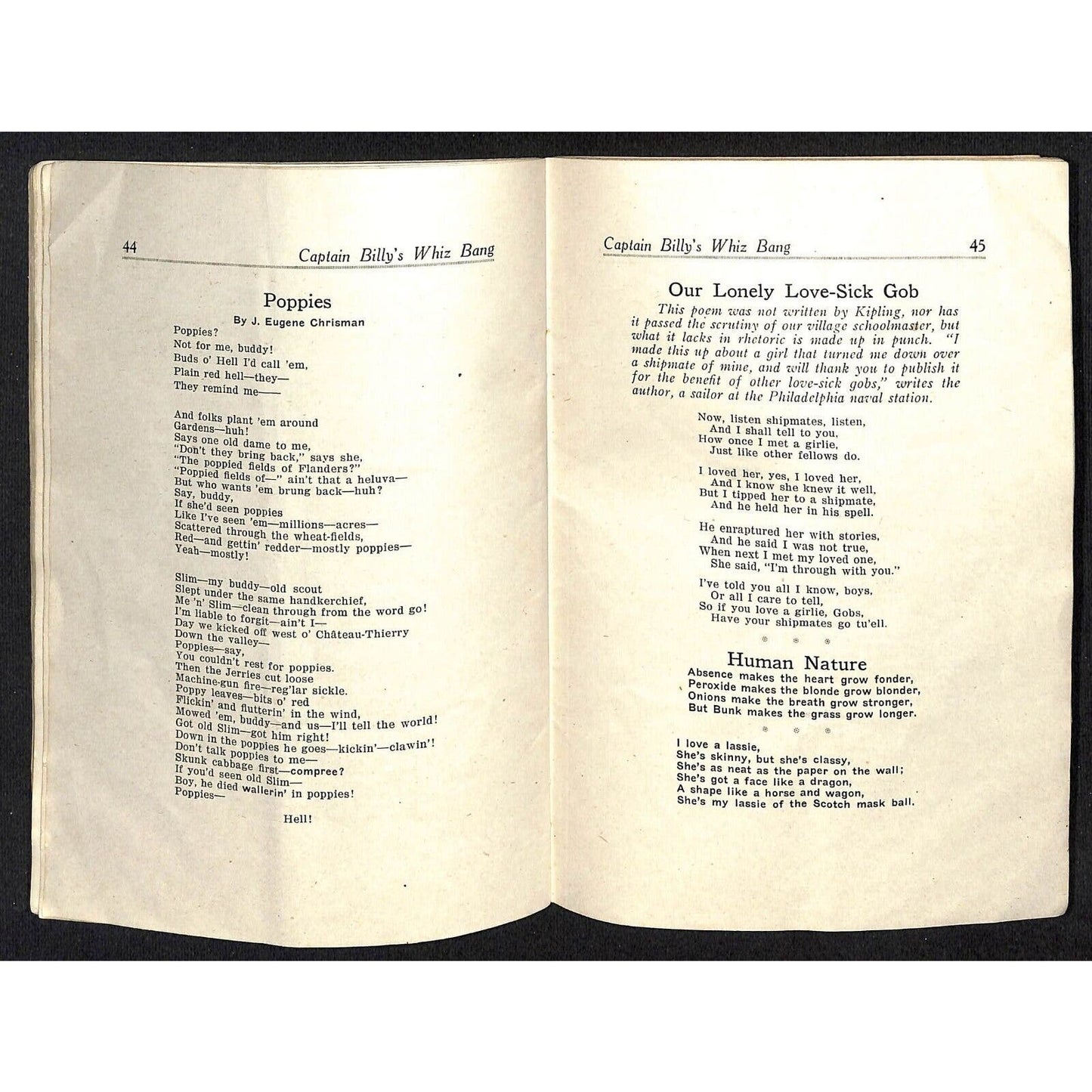 Capt. Billy's Whiz Bang Magazine 1921 Vol. II No. 20 61pp