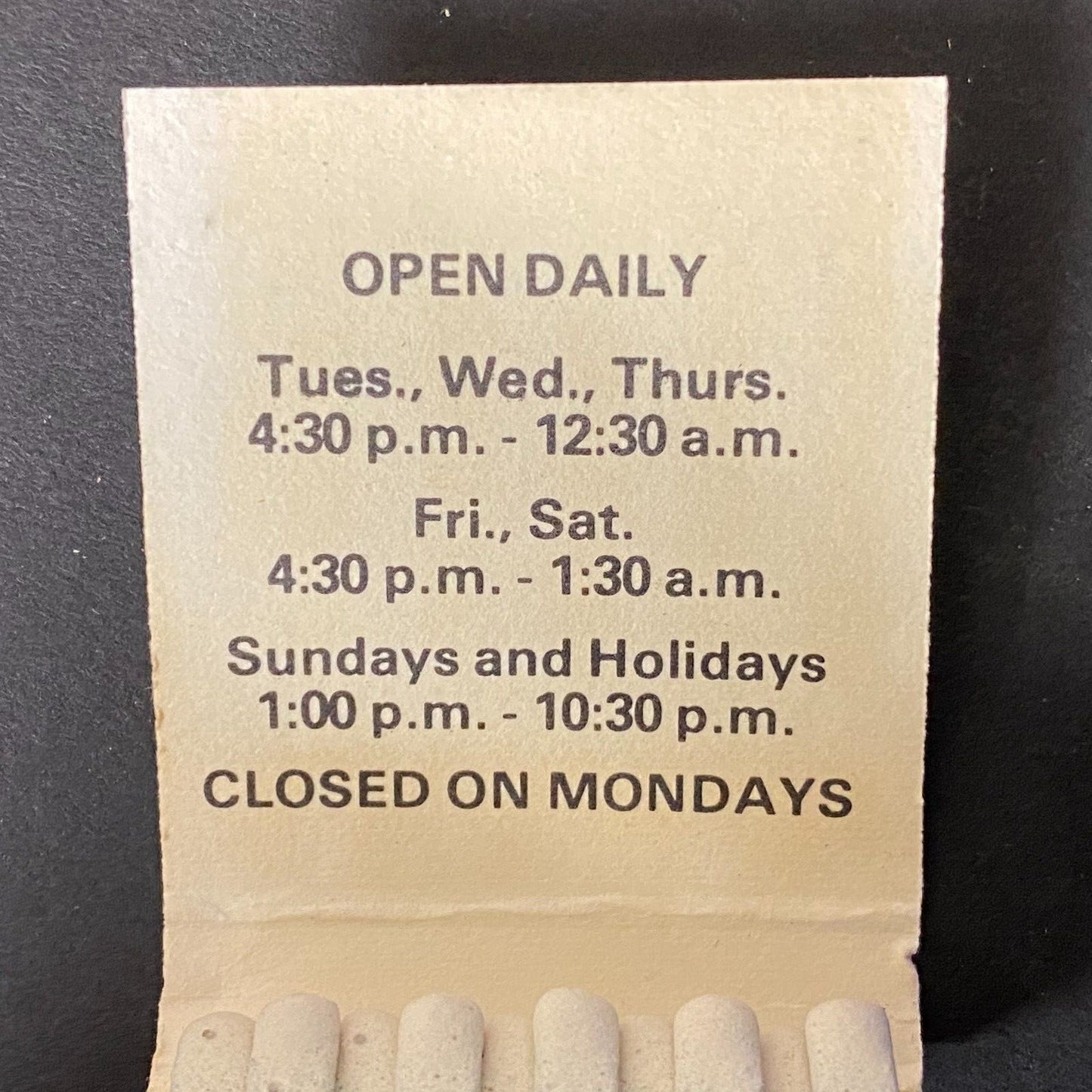 "The Homestead" Bar-B-Q Blue Island Restaurant Full Matchbook c1960's-74
