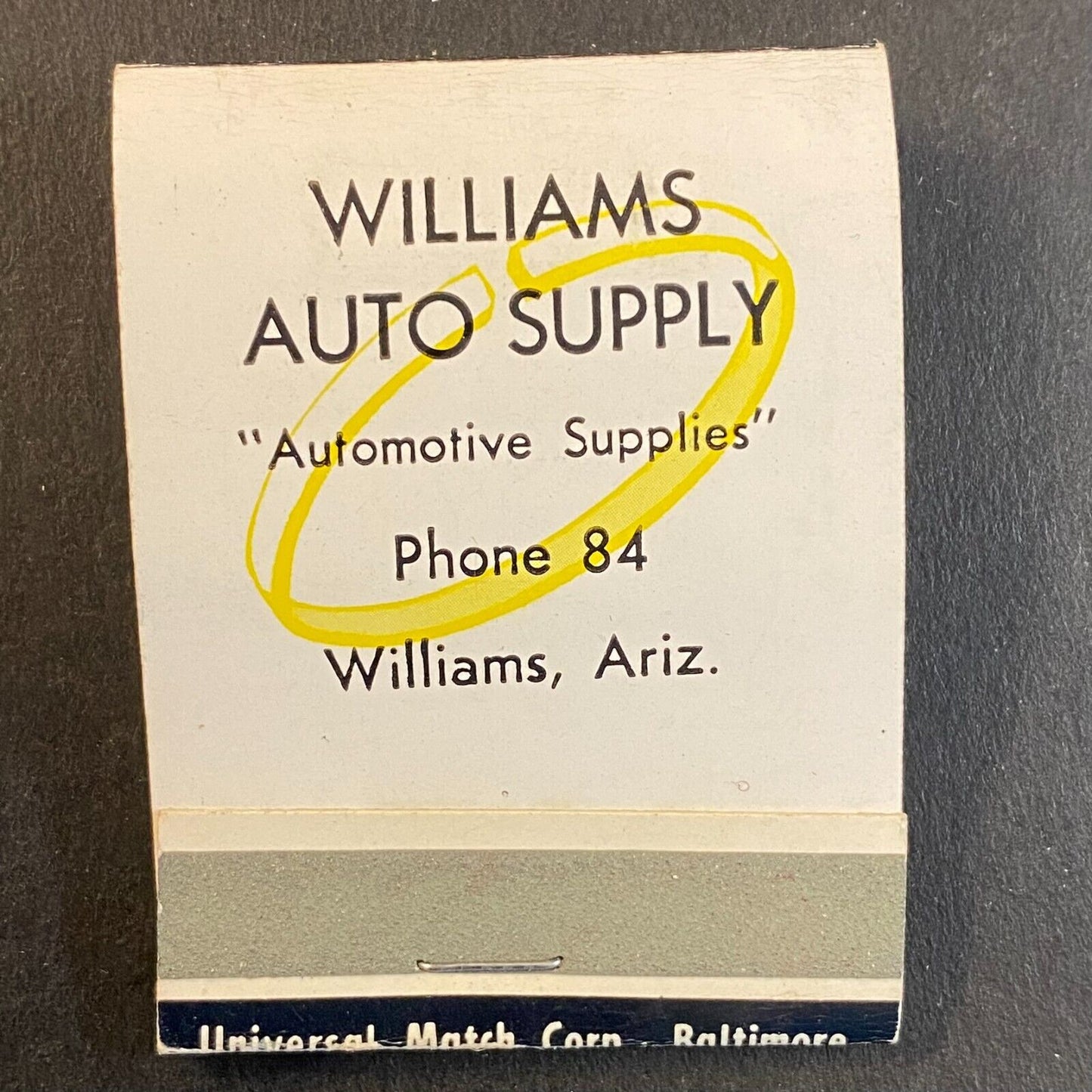 Williams Auto Supply AZ Keppers Rings Girlie Full Matchbook c1950's-60's VGC