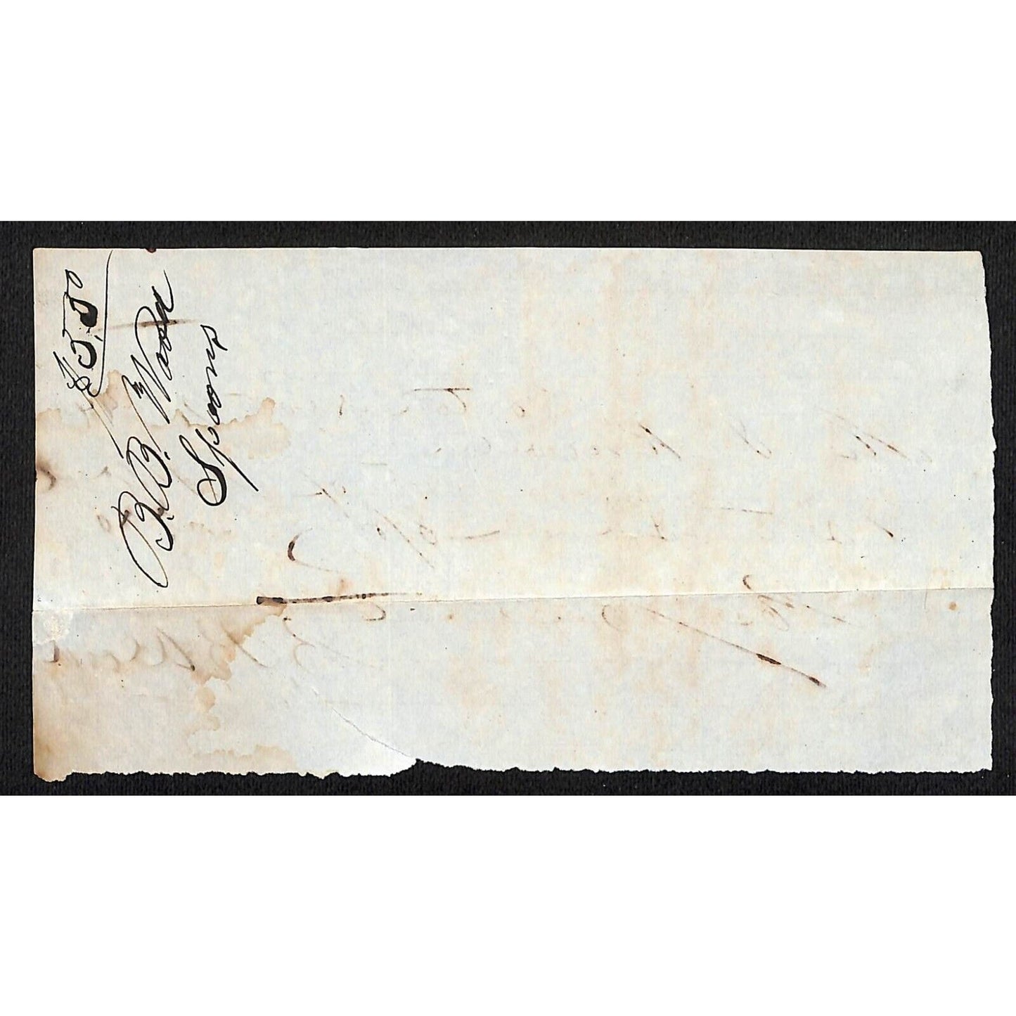 1844 Jabez Knowlton* Newburgh, ME General Store Receipt for Set of Silver Spoons