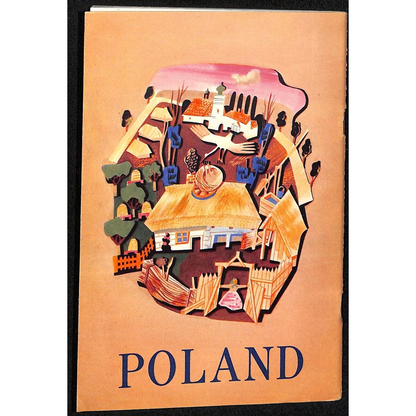 "Poland" c1930's Pictorial Travel Brochure 32pp 5 1/4" x 7 3/4" G/VGC