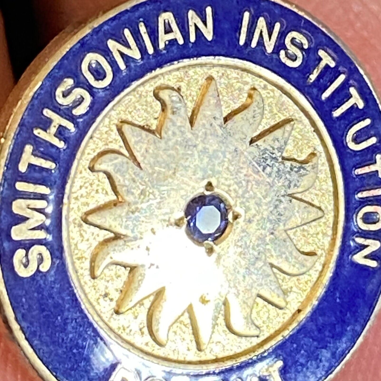 Smithsonian Institution Docent Color Enameled Lapel Pin 17mm