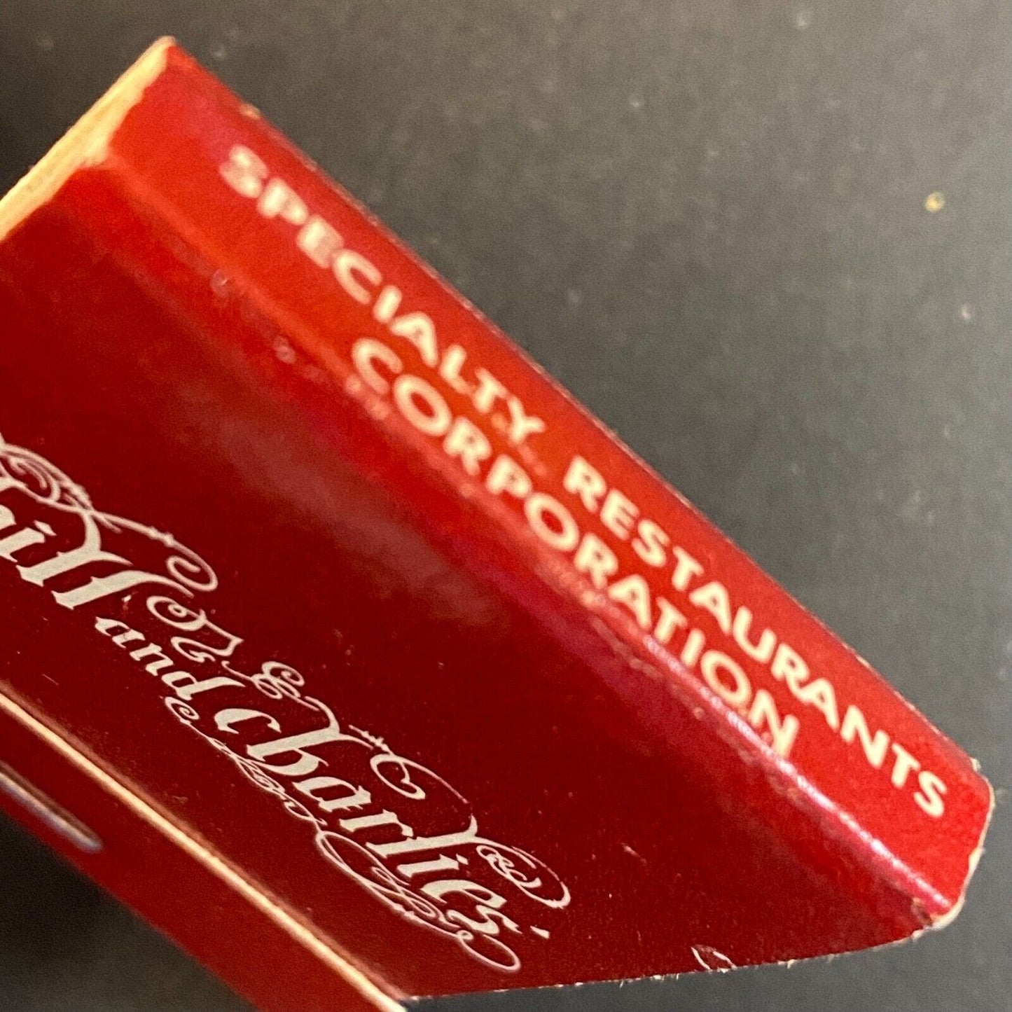Bill and Charles Restaurant Lake Point Tower Chicago c1973-80's Full Matchbook