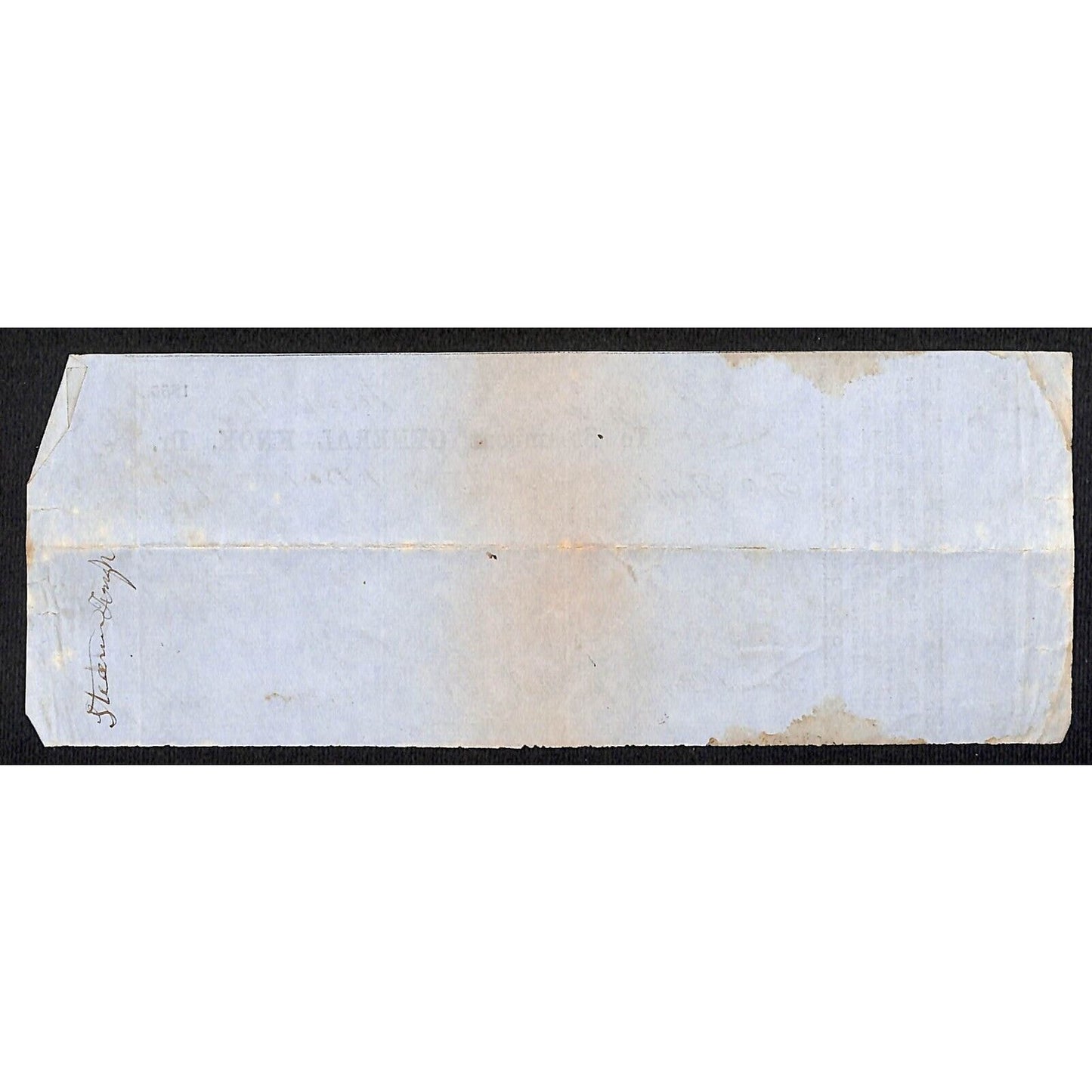 1855 Jabez Knowlton* Newburgh, ME "Steam Boat General Knox" Freight Receipt
