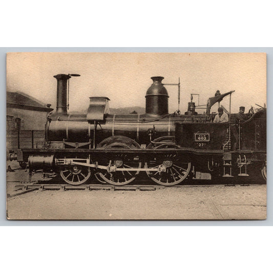 French Railroad RPPC* Postcard Machine 602 Series 601-625 c1855 H.M.P.