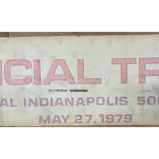 63rd Indianapolis 500 May 27 1979 "Official Truck" Ford Original Decal