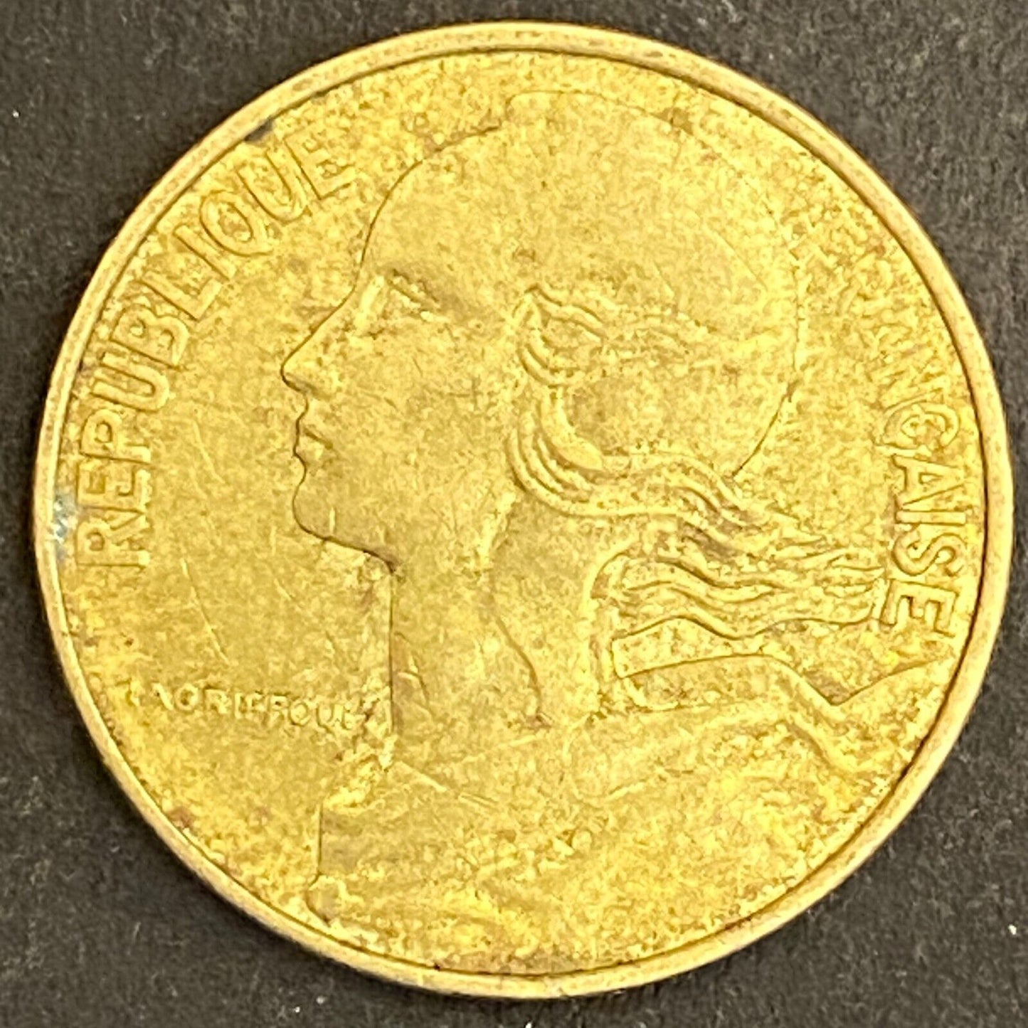 1980 French Republique Francaise 10 Centimes Pre-Euro Coin 20mm