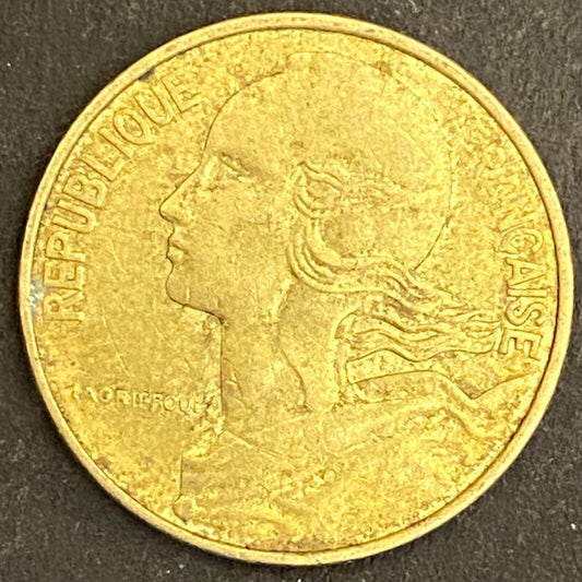 1980 French Republique Francaise 10 Centimes Pre-Euro Coin 20mm