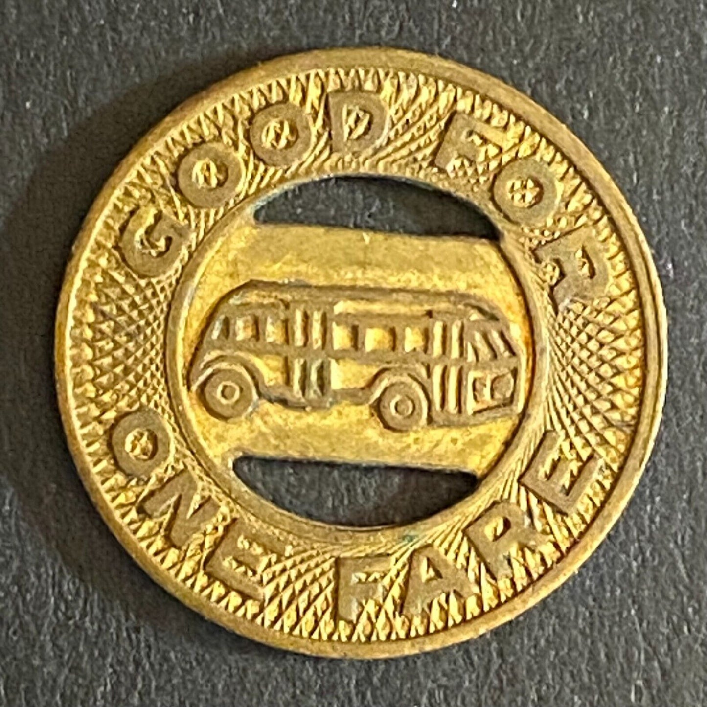 Ogden Transit Co. G/F One Fare Bus Transit Token 16mm Scarce