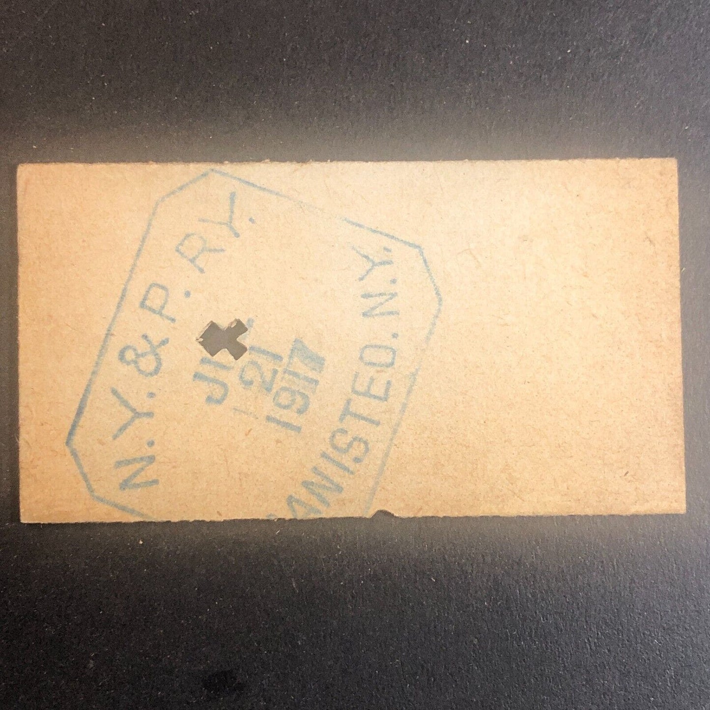 New York & Pennsylvania Railroad July 21 1917 Greenwood, NY Ticket #53588