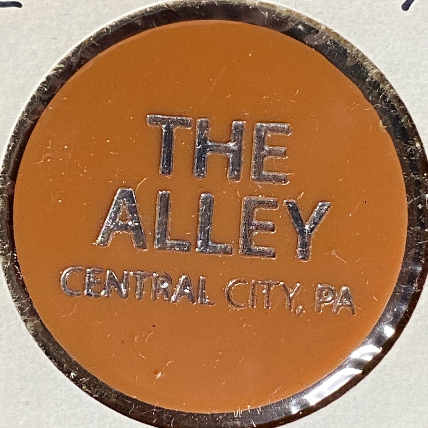 Central City, PA "The Alley" (Sports Bar) Plastic Token G/F One Bottle