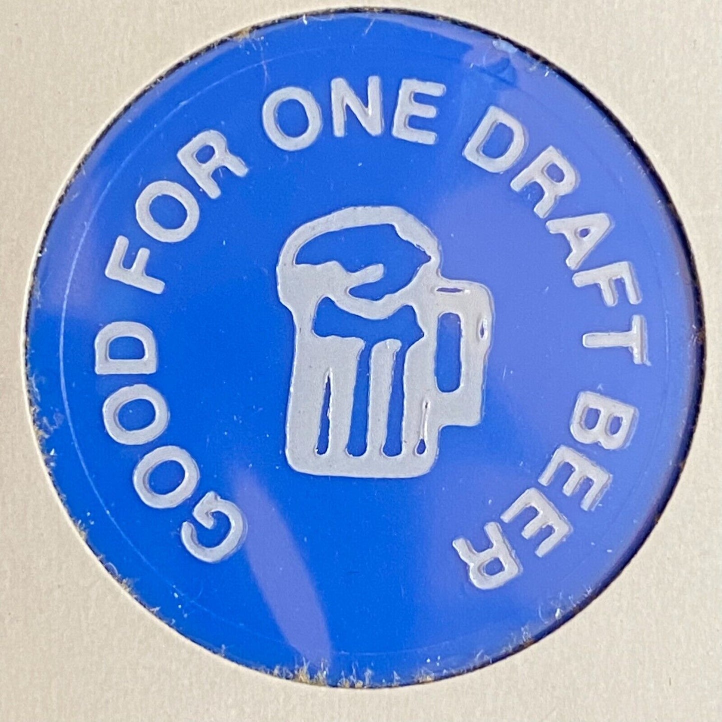 Monongahela, PA Slovak Club c1980's-90's Plastic Token G/F One Draft Beer