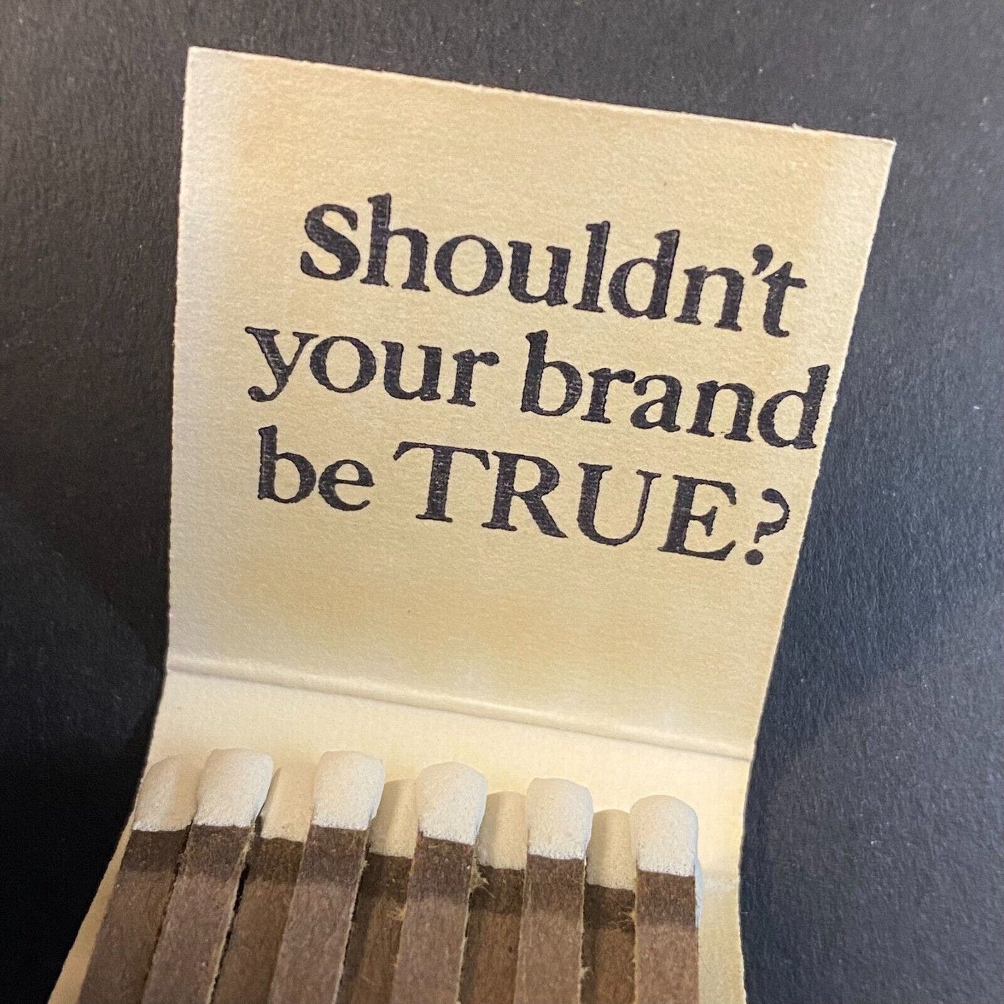 True Cigarettes c1966-73 Full Matchbook VGC