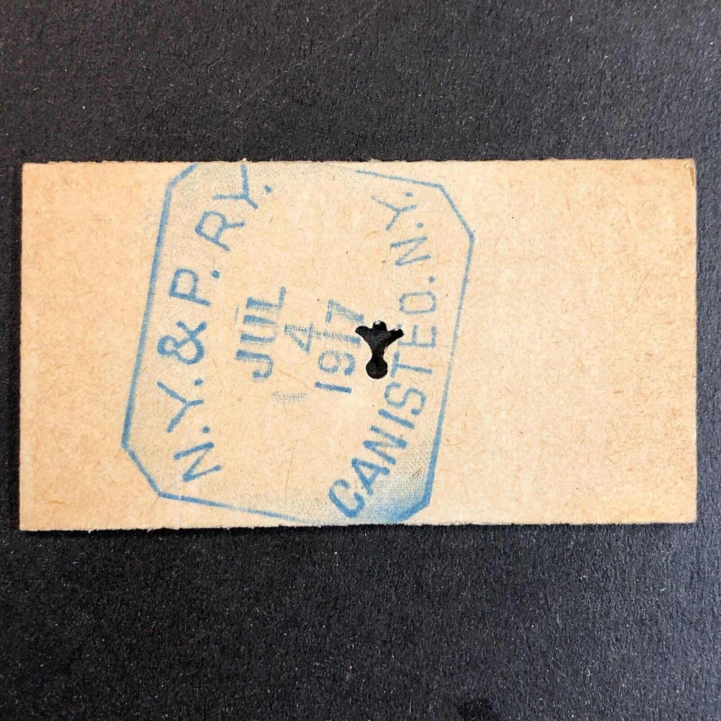 New York & Pennsylvania Railroad July 4 1917 Whitesville, NY Ticket #18218